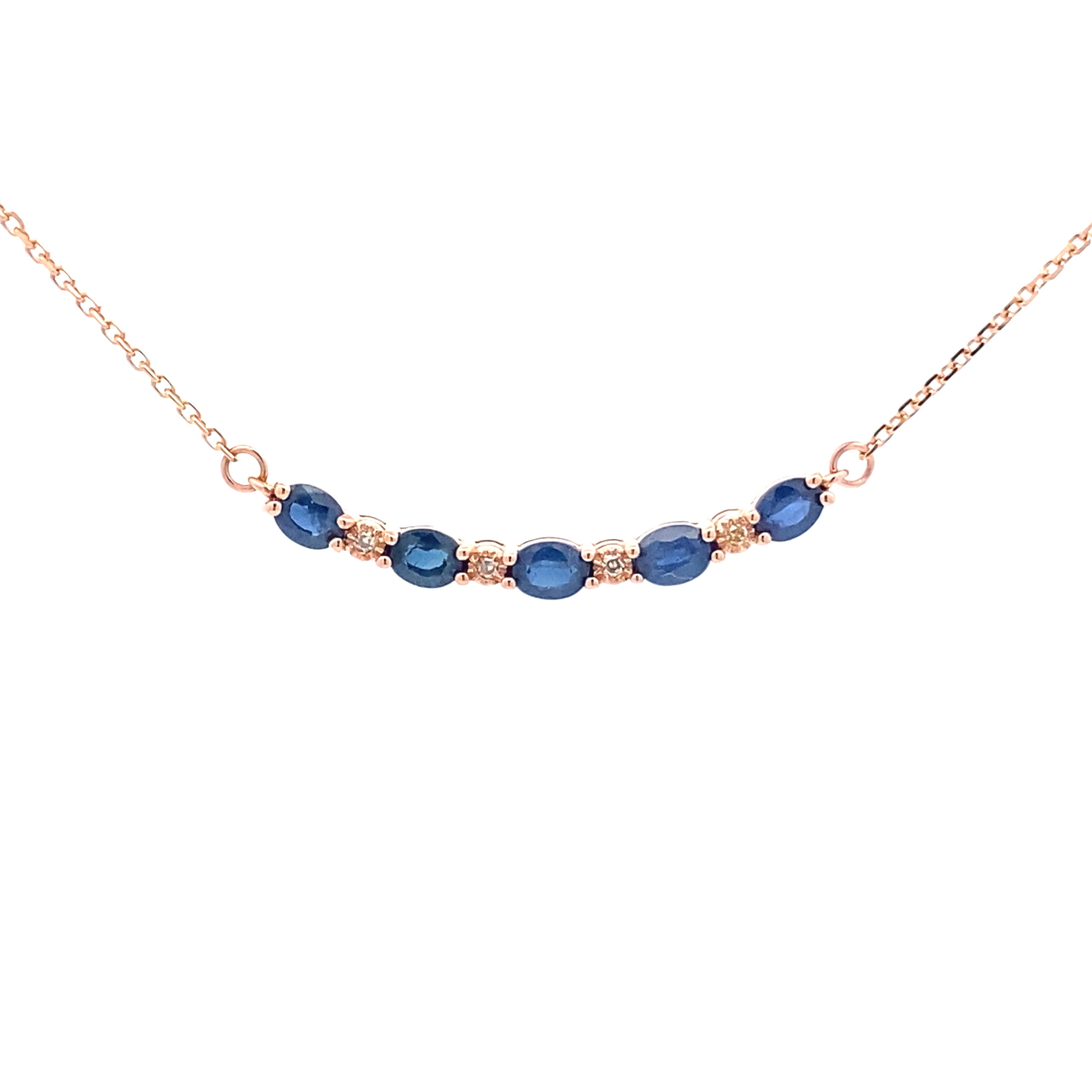 .73ct Sapphire Diamond Fashion Pendants 10KT Rose Gold by Bids.com