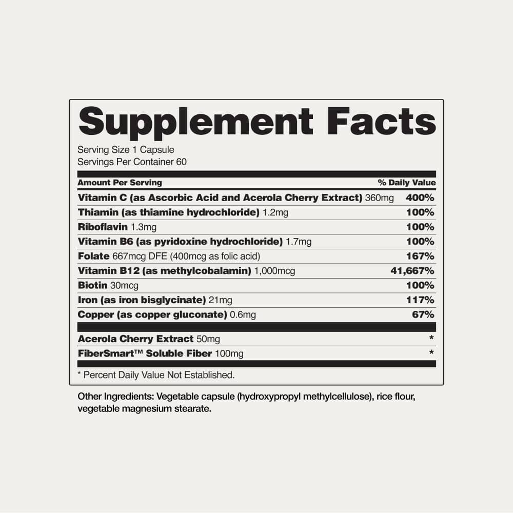 Iron Builder with Vitamins B & C Absorption Boosters by Snap Supplements