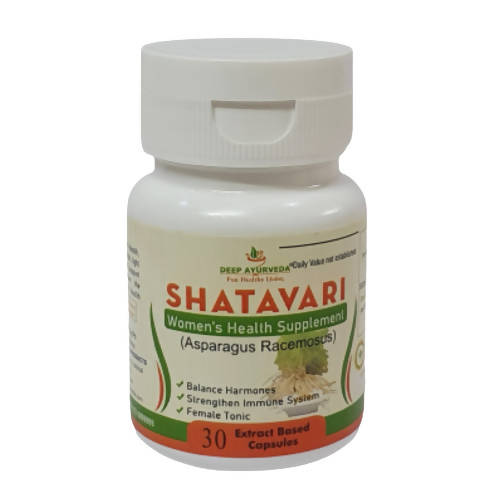 Deep Ayurveda Shatavari 500mg Veg Capsules