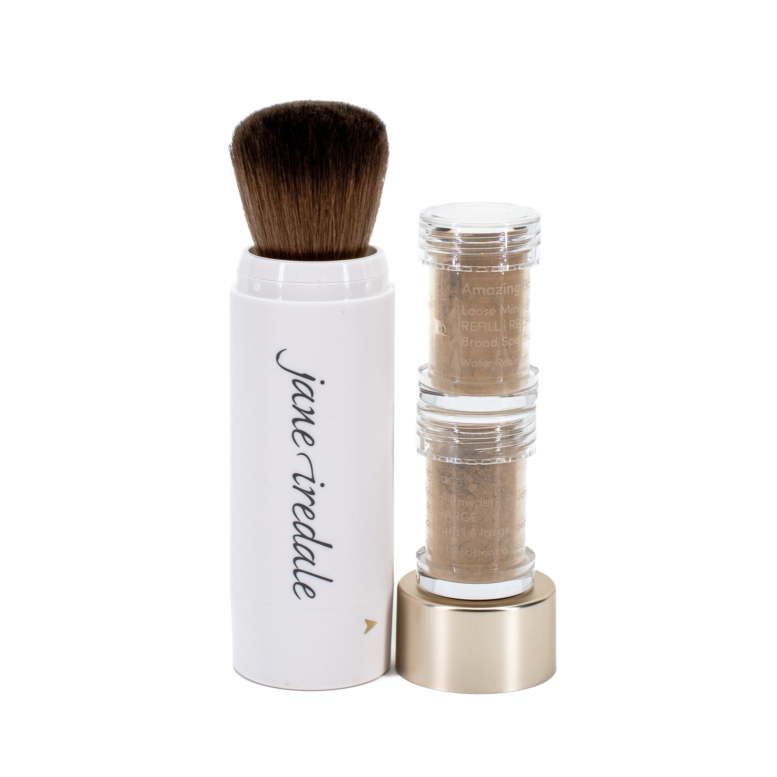 jane iredale Amazing Base Powder Refillable Brush AUTUMN .18 oz - Imperfect Box - DestGlow