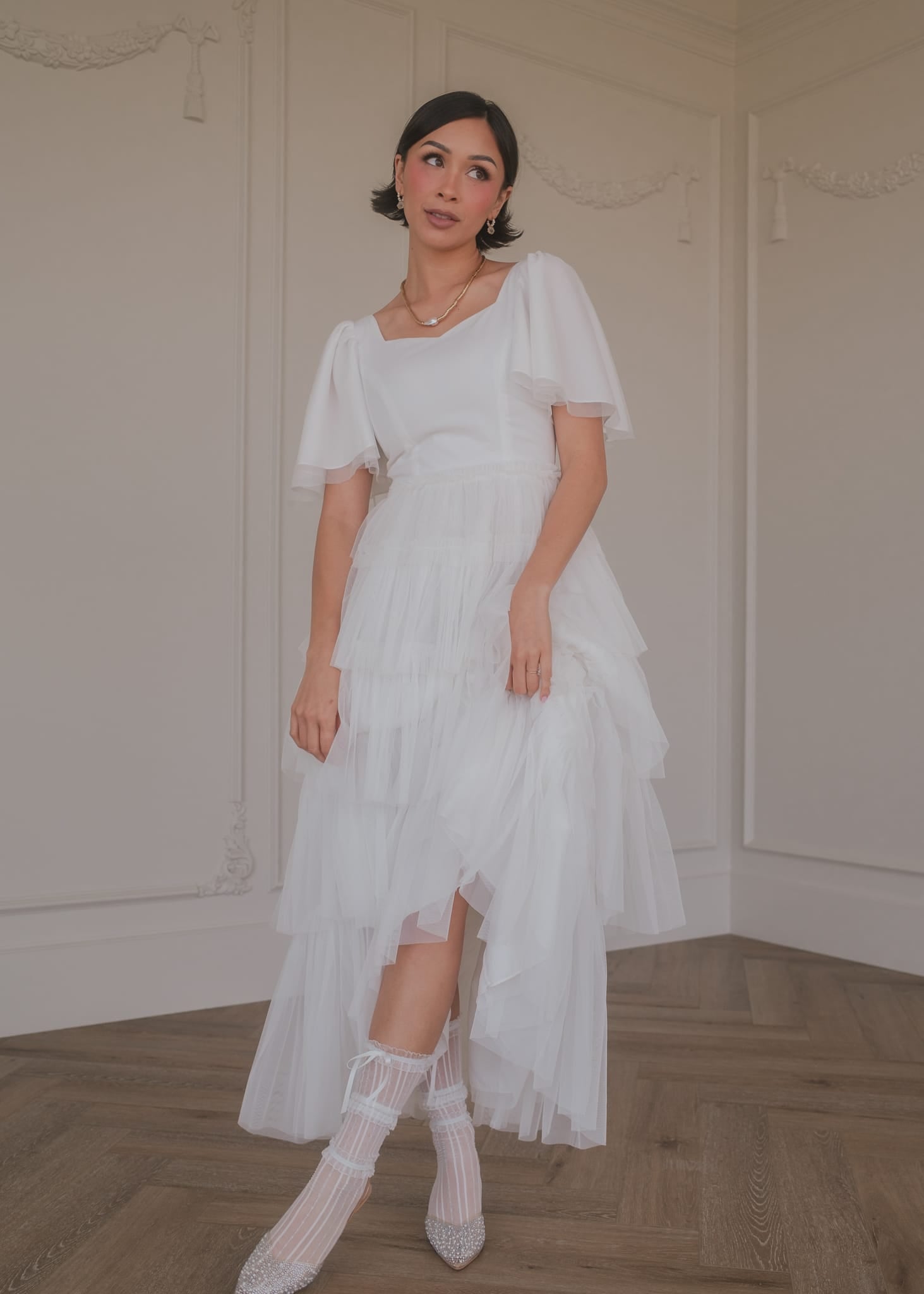 Allegro Dress White by JessaKae