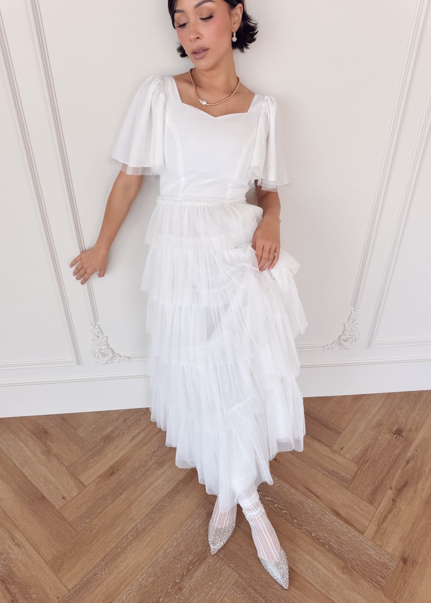 Allegro Dress White by JessaKae