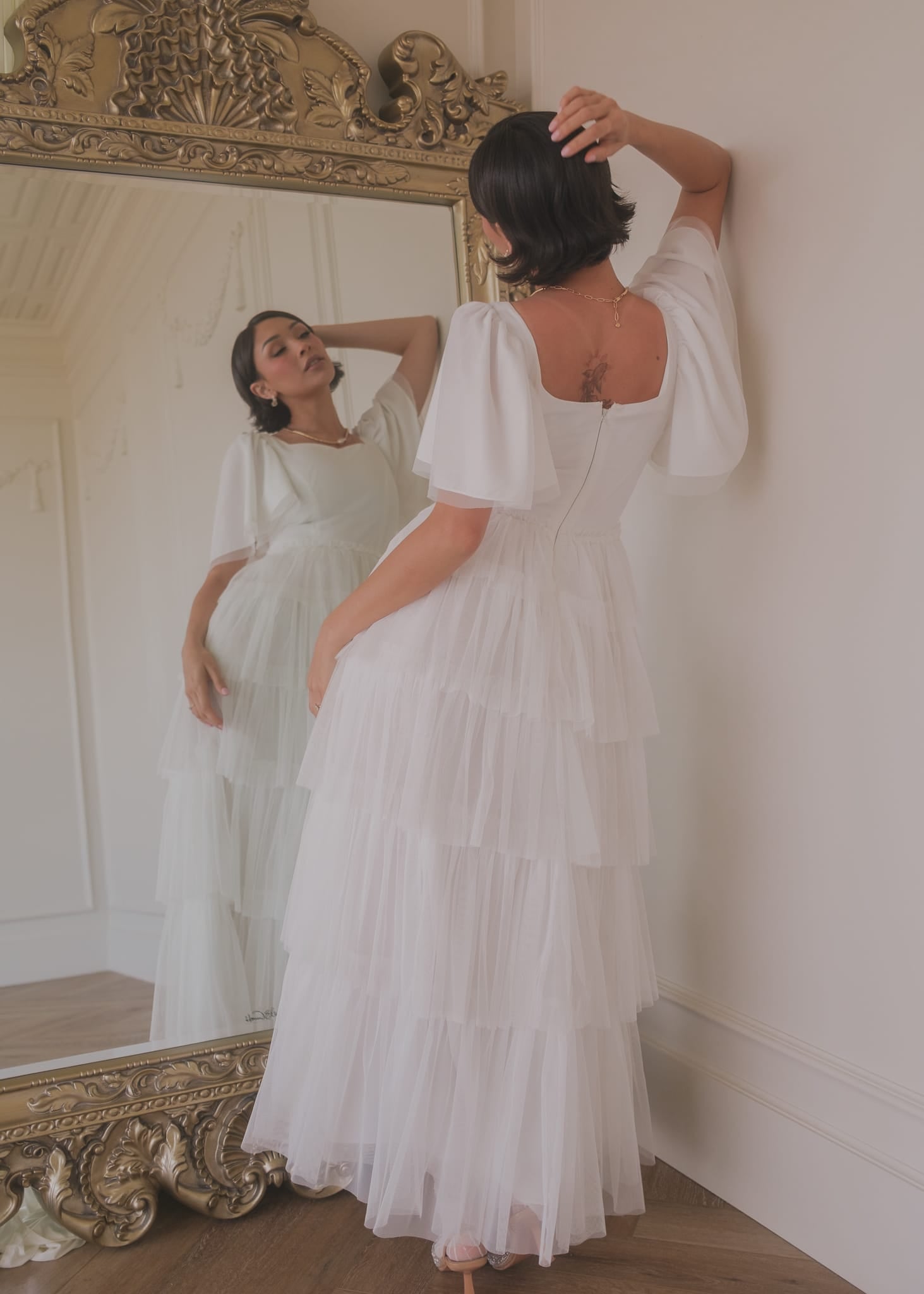 Allegro Dress White by JessaKae
