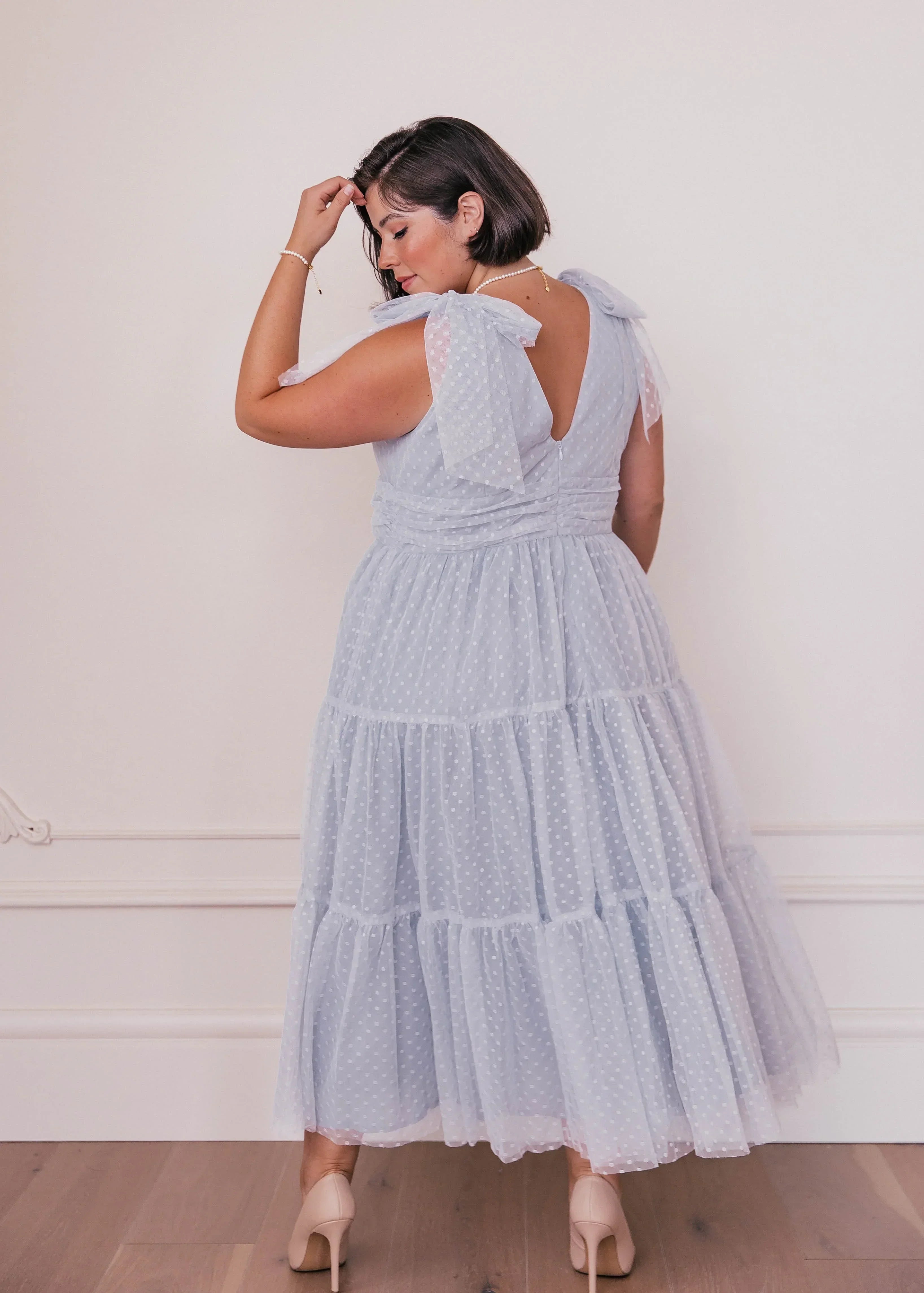 Jeanne Dress Dusty Blue by JessaKae