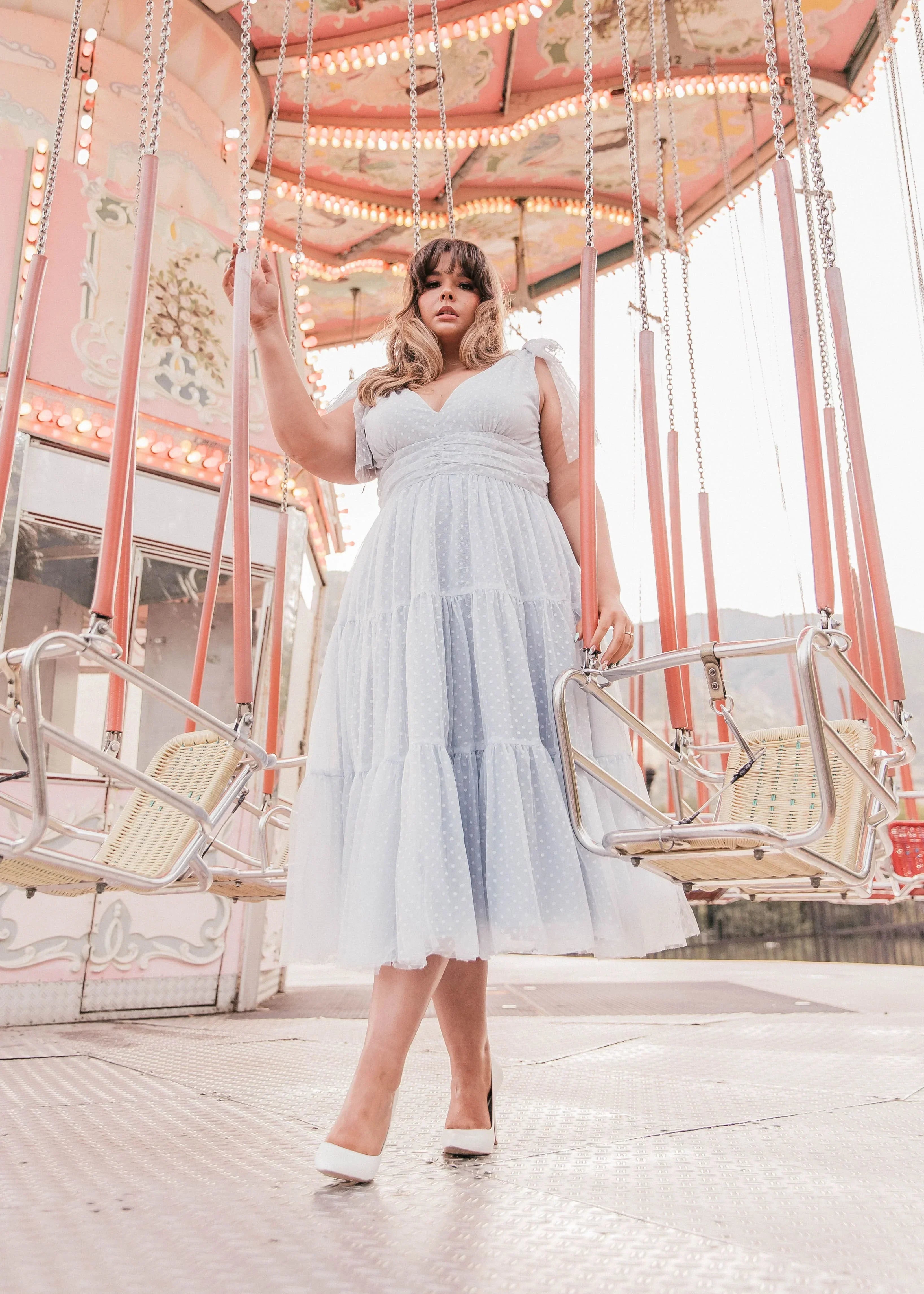 Jeanne Dress Dusty Blue by JessaKae