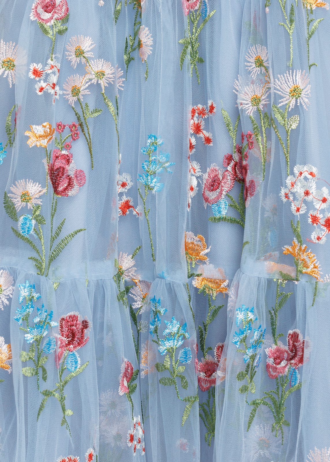 Margaret Floral Midi Dress Blue by JessaKae