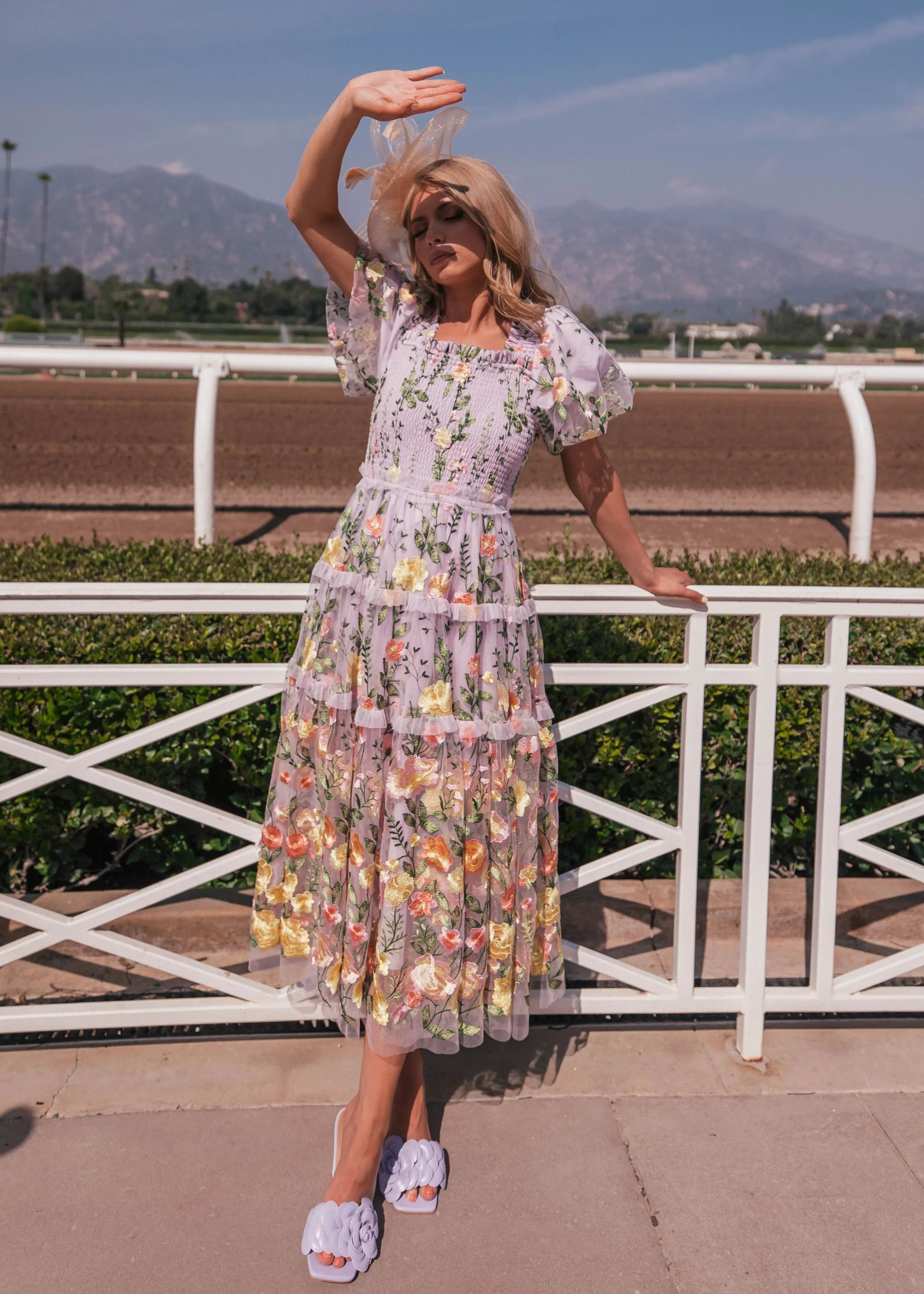 Rose Dress Midi - Lavender by JessaKae