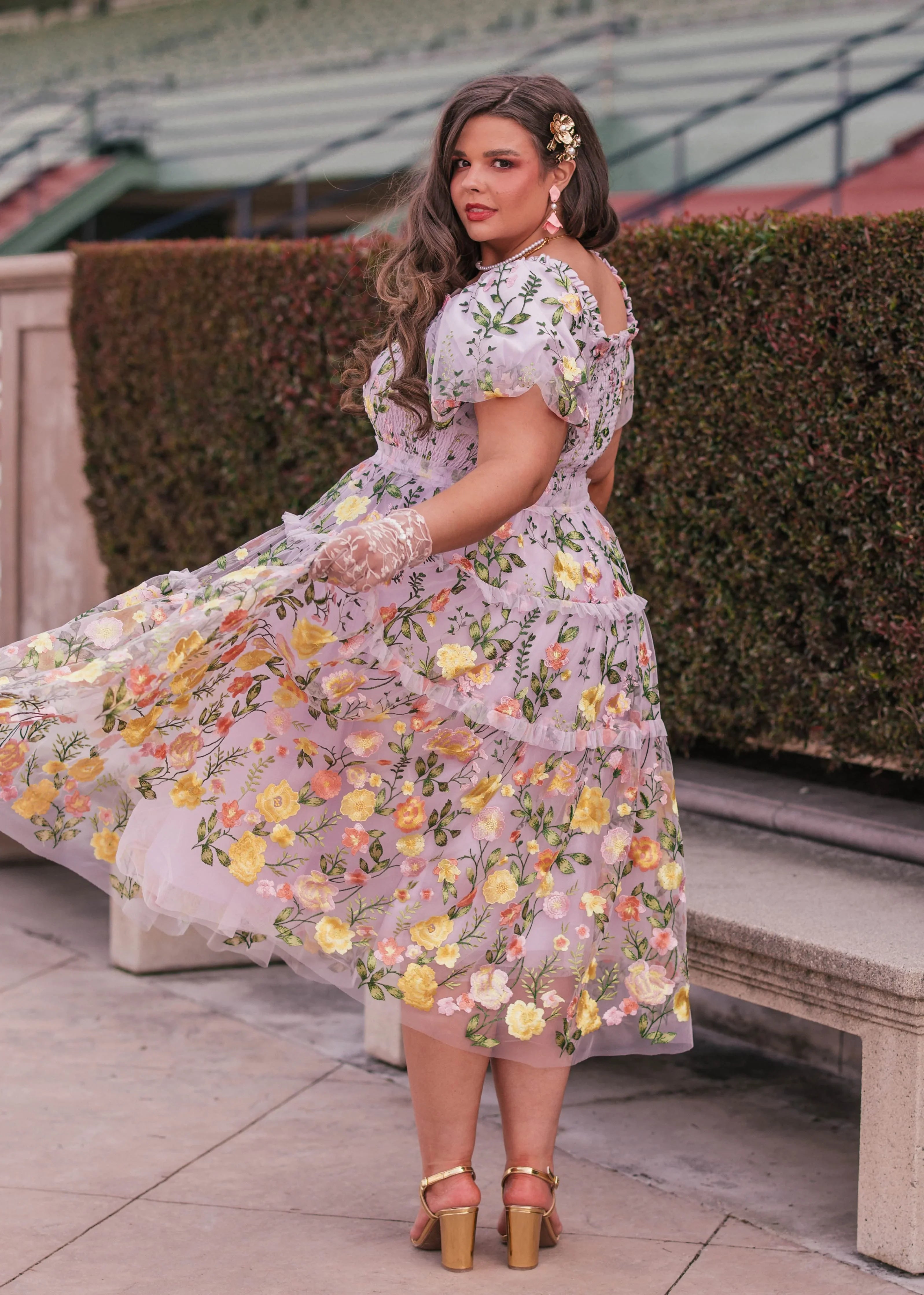 Rose Dress Midi - Lavender by JessaKae