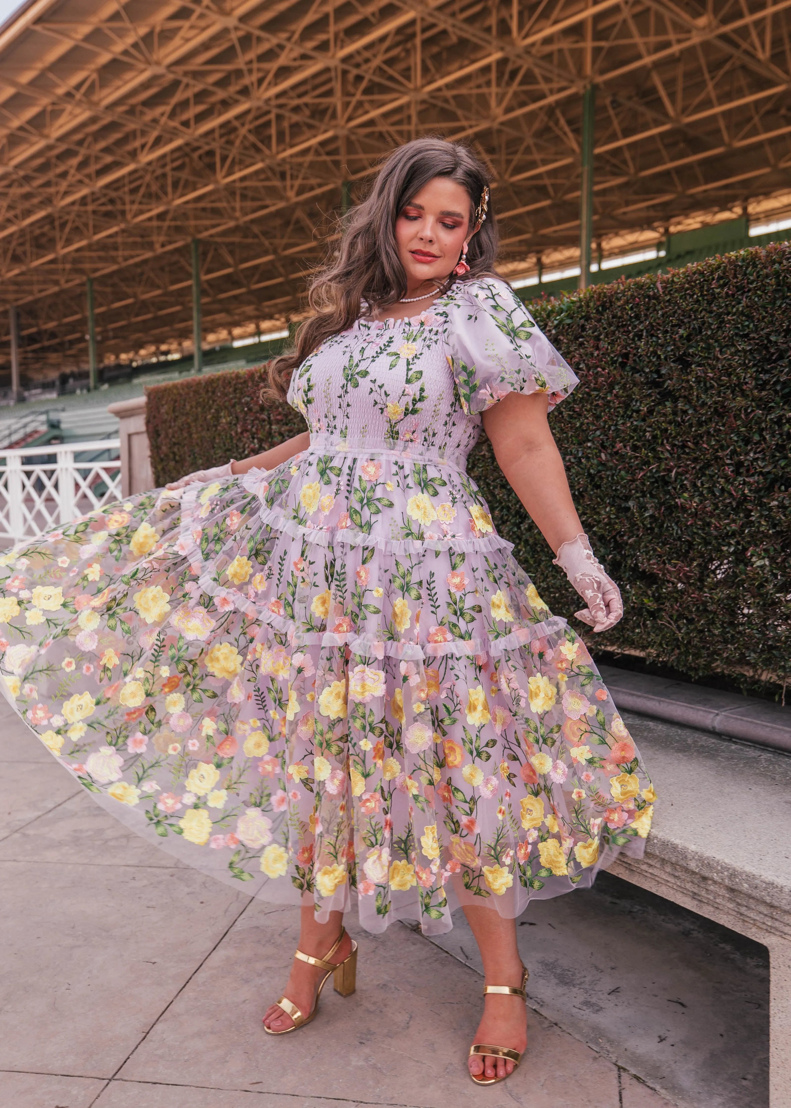 Rose Dress Midi - Lavender by JessaKae