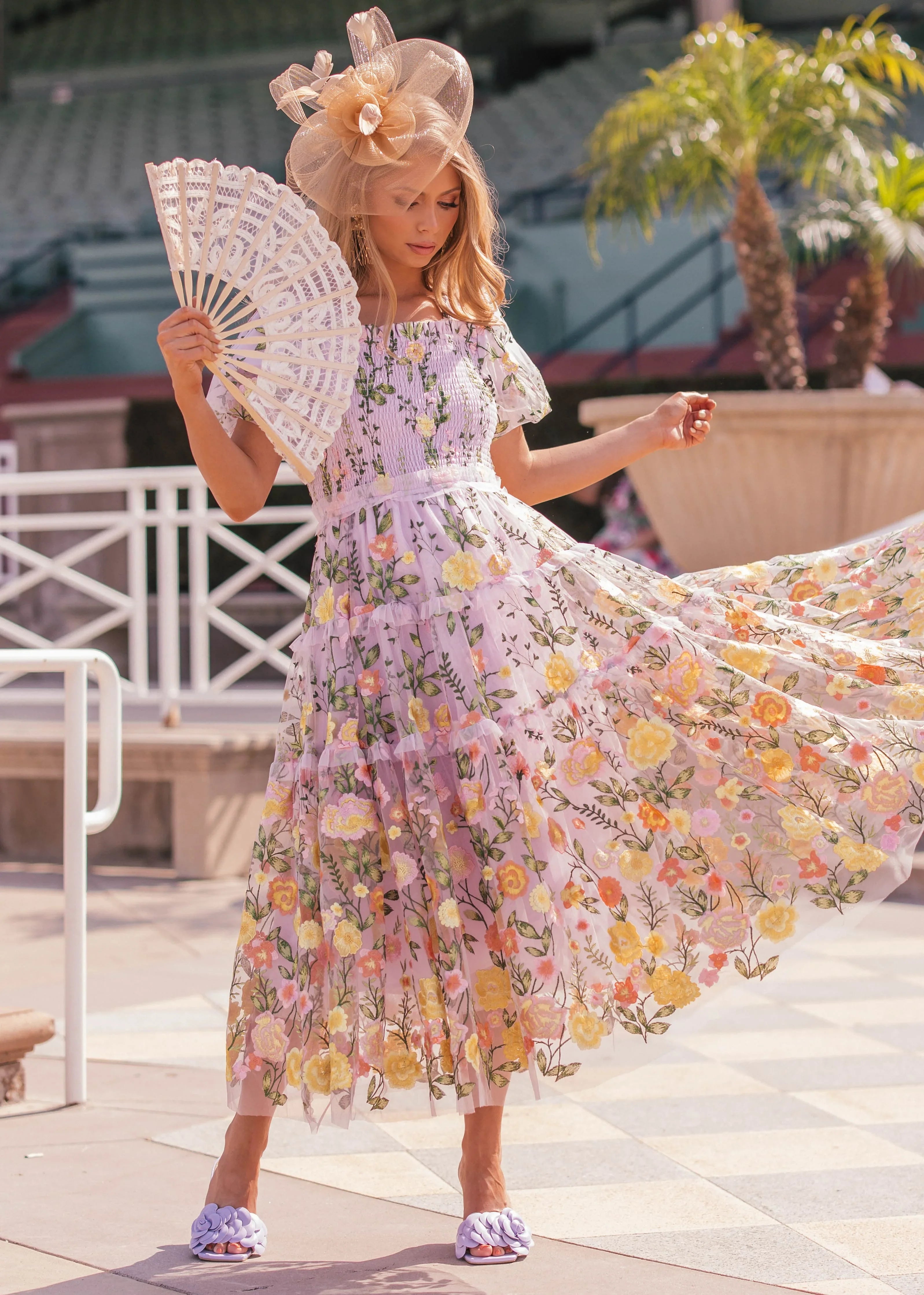 Rose Dress Midi - Lavender by JessaKae