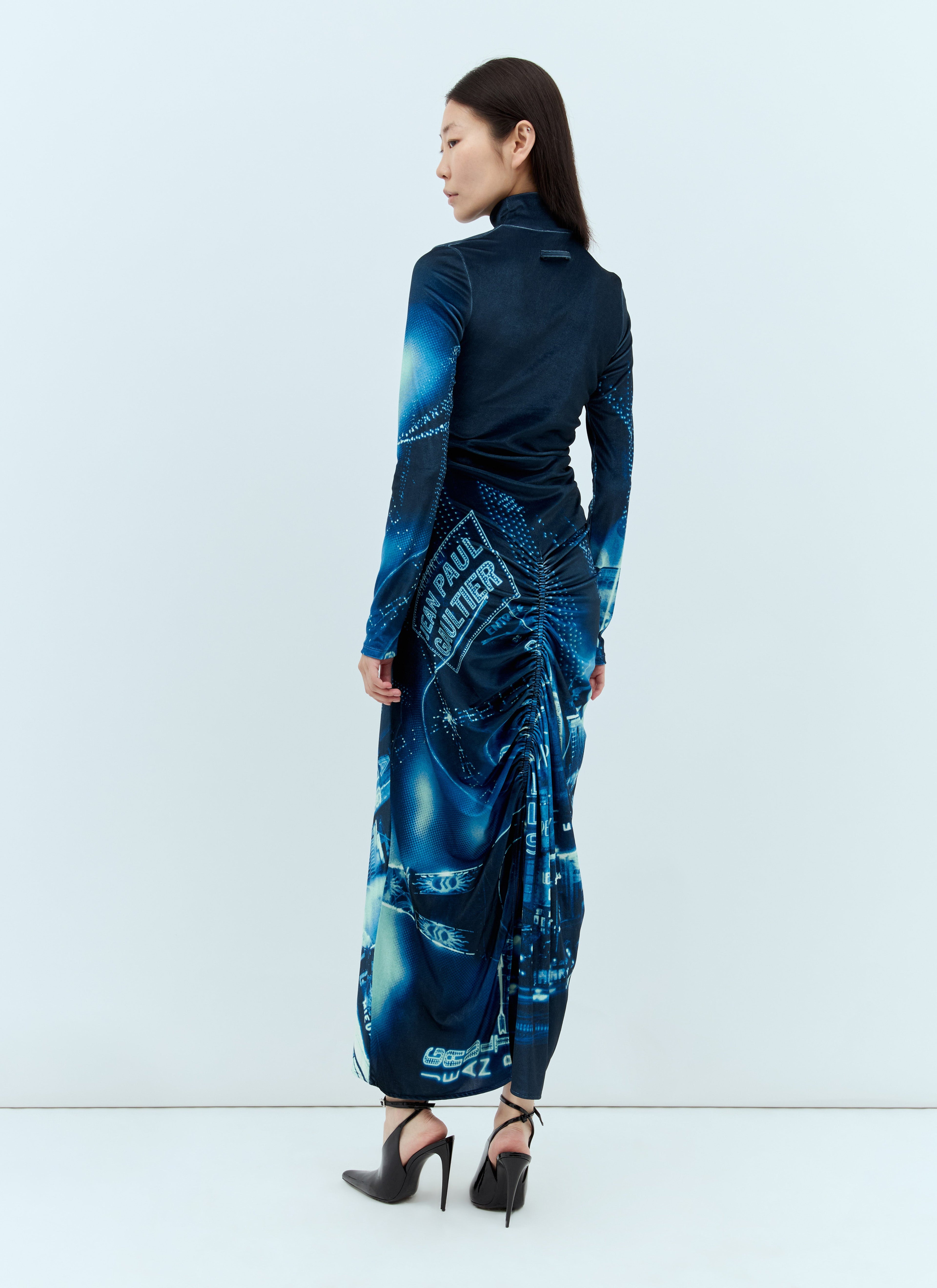 Jean Paul Gaultier Women Pigalle Gathered Velvet Dress by Luosophy