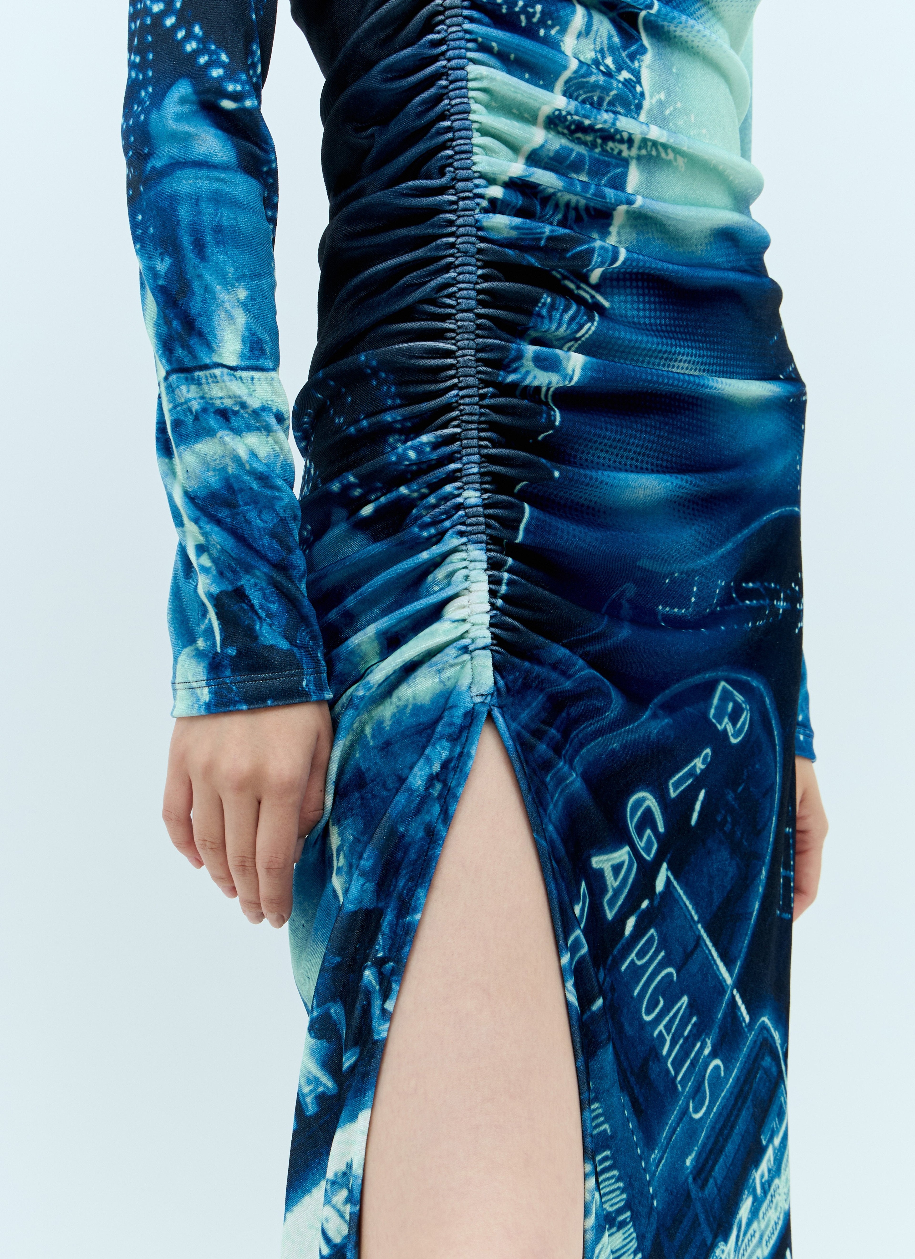 Jean Paul Gaultier Women Pigalle Gathered Velvet Dress by Luosophy