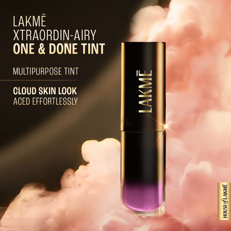 Lakme Xtraordin-Airy One-And-Done Lip, Eye & Cheek Tint - Lavender Mist