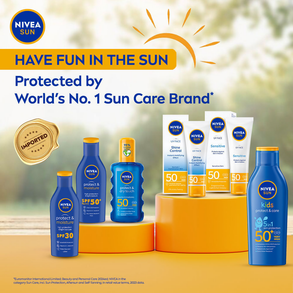 Nivea Sun Dry Touch SPF 50, Transparent Sunscreen Spray