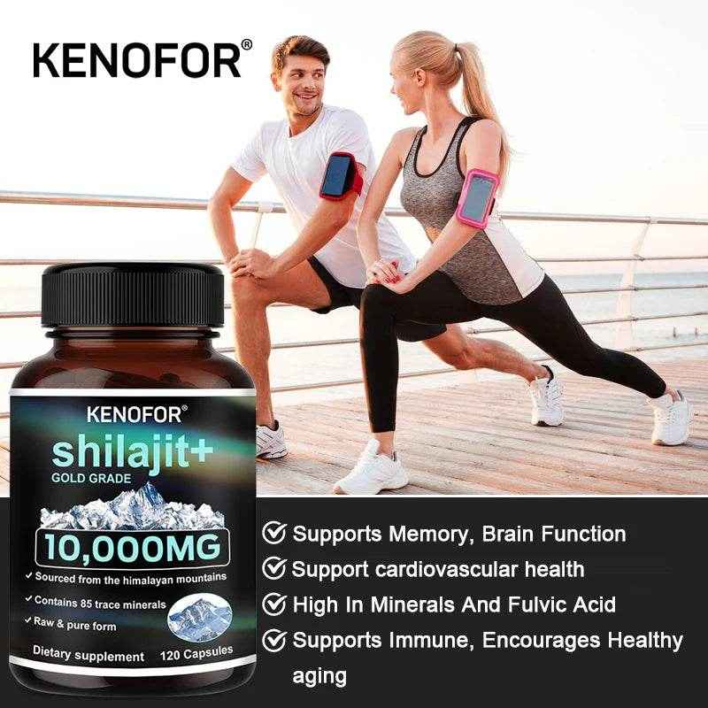 Himalaya Pure Shilajit Capsules – Enriched with Fulvic Acid & 85+ Trace Minerals