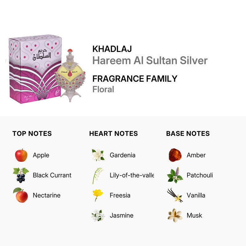 Hareem al sultan silver women eau de parfum (1.18oz)
