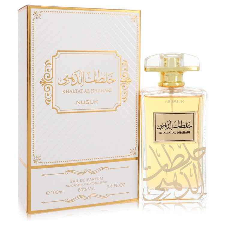 Khaltat Al Dhahabi by Nusuk Eau De Parfum Spray (Unisex) 3.4 oz for Men