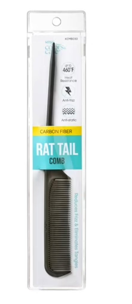 KISS Professional Carbon Fiber Rat Tail Comb