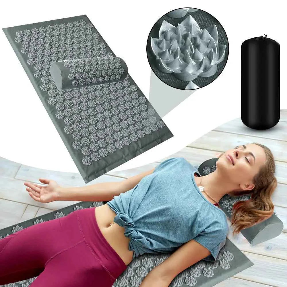 KuzneMat™ Acupressure Mat – Pain Relief & Muscle Relaxation