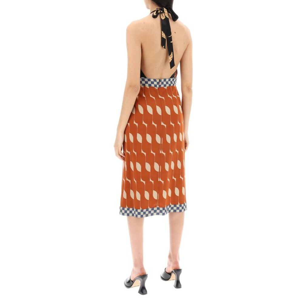 Dries Van Noten Women Dole Patchwork Dress With American Neckline by Luosophy