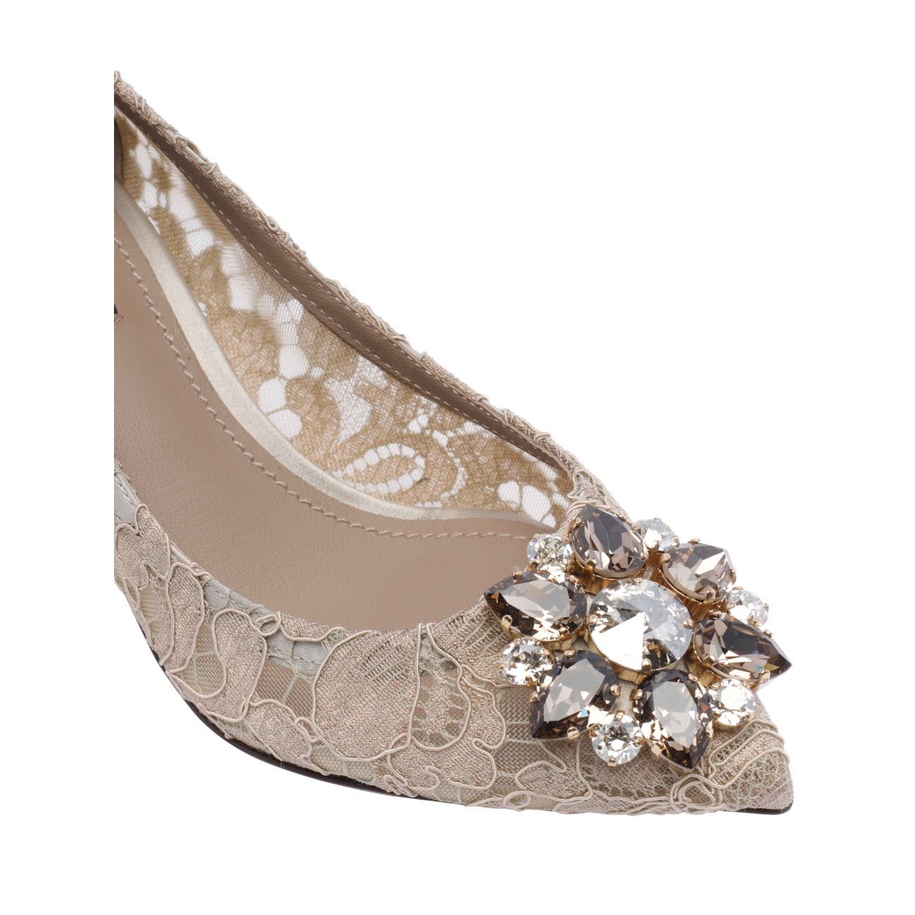 Dolce&Gabbana Women Lace Rainbow Pumps With Broche by Luosophy