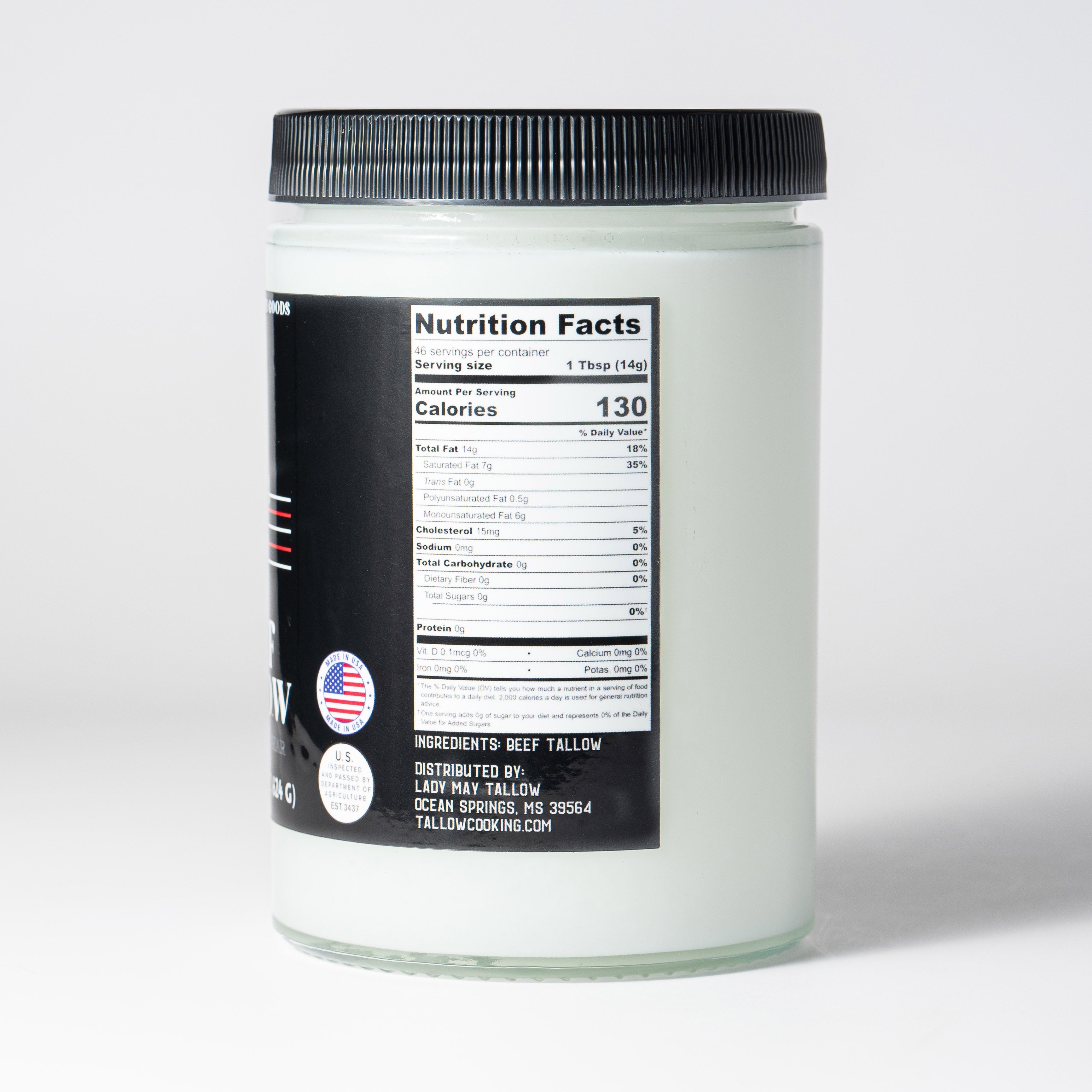 22oz Premium Grass-Fed Beef Tallow | Restaurant-Proven Cooking Fat | Seed Oil-Free by The Lady May