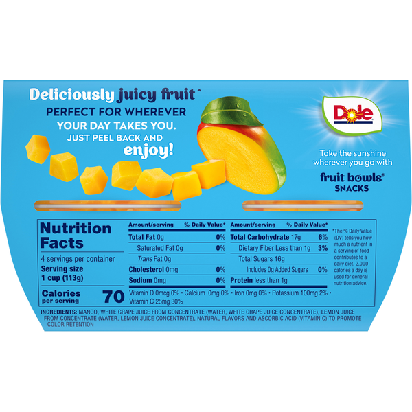 Dole Diced Mango in 100% Fruit Juice