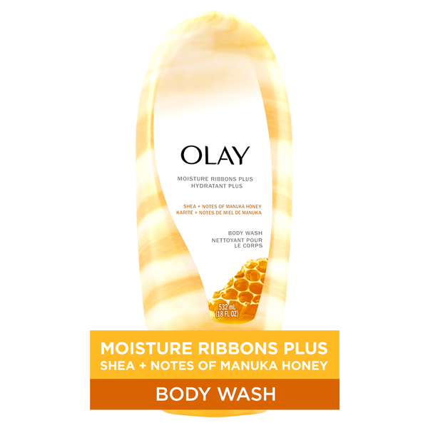 Olay Ribbons Plus Shea + Notes of Manuka Honey Body Wash
