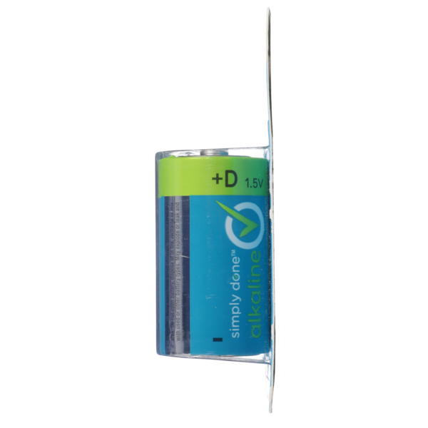 Simply Done D Alkaline 1.5V Batteries