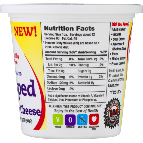 Tofutti Whipped Cream Cheese