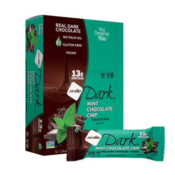 NuGo Dark Mint Chocolate Chip Vegan, Gluten Free Protein Bar