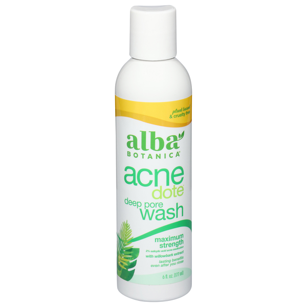 Alba Botanica Deep Pore Wash, Maximum Strength