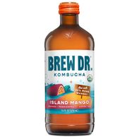 Brew Dr. Kombucha Island Mango, Organic Kombucha️
