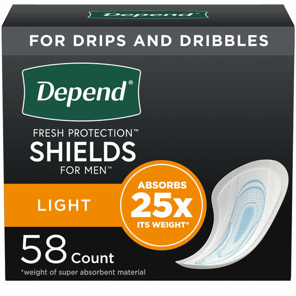 Depend Shields Incontinence Pads for Men