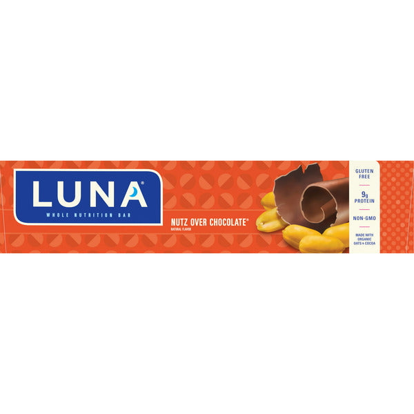 Luna Nutz Over Chocolate Flavor Gluten Free Snack Bars