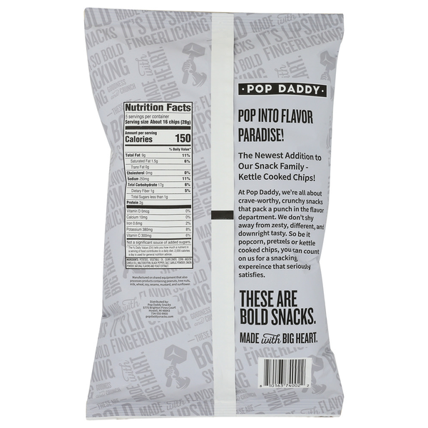 Pop Daddy Snacks Kettle Chips