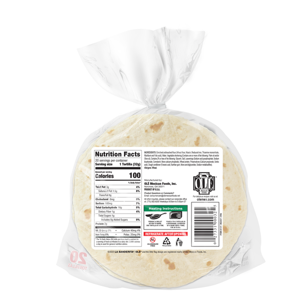 La Banderita Flour Tortillas, Family Pack