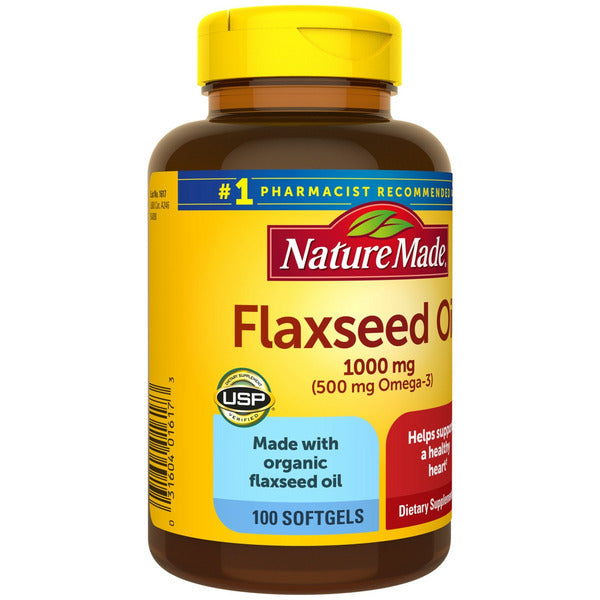 Nature Made Flaxseed Oil 1000 mg Softgels