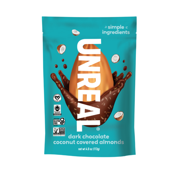 UNREAL Dark Chocolate Coconut Covered Almonds