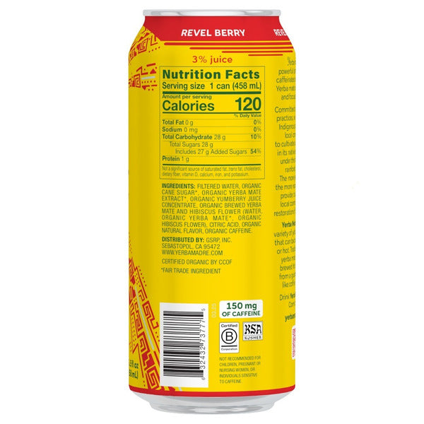 Yerba Madre Organic Yerba Mate Revel Berry