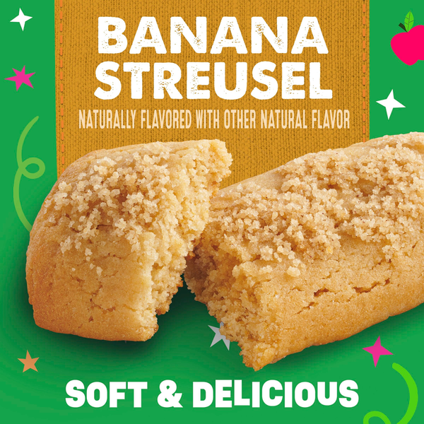Mott’s Soft Baked Bars, Banana Streusel, Made with Applesauce, 6 Ct
