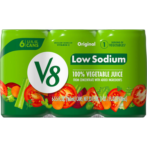 V8 Low Sodium Original 100% Vegetable Juice