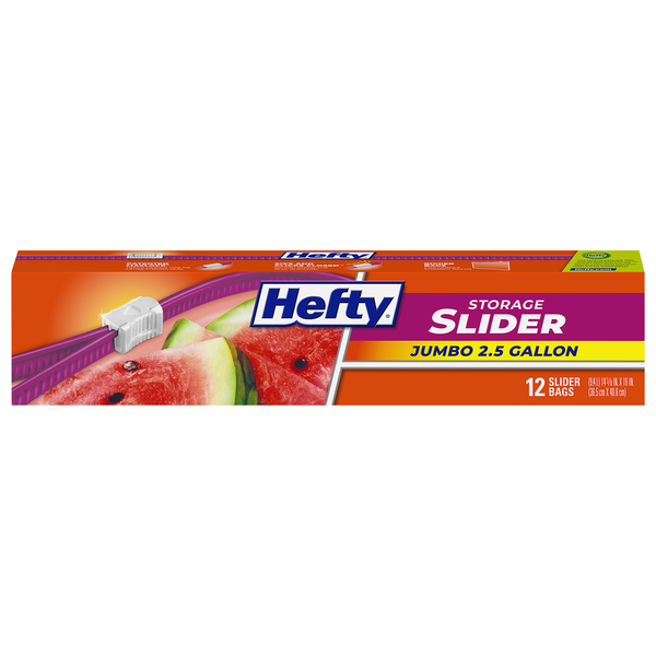 Hefty Jumbo Slider Storage Bags