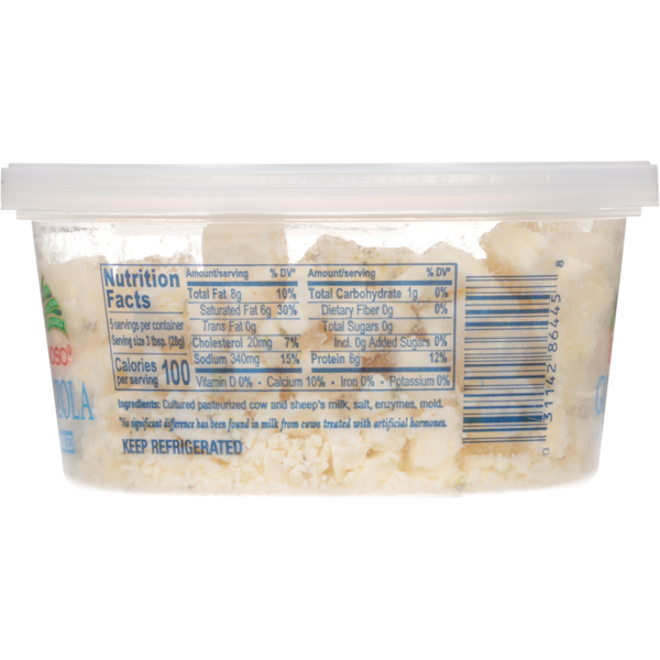 BelGioioso Cheese, Gorgonzola, Freshly Crumbled