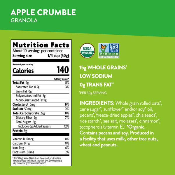 Love Crunch Organic Love Crunch Granola Apple Chia Crumble