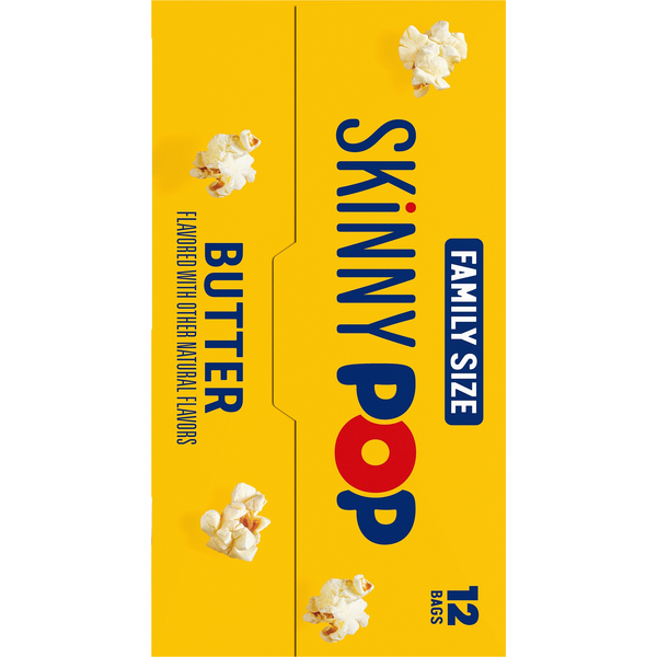 SkinnyPop Butter Microwave Popcorn Family Size