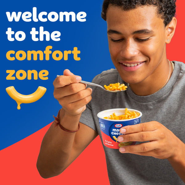 Kraft Triple Cheese Mac & Cheese Easy Microwavable Big Cup Dinner