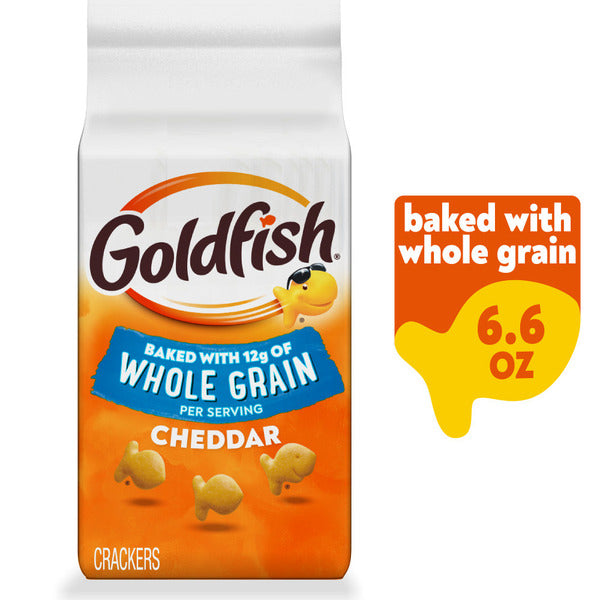 Pepperidge Farm Goldfish Baked with Whole Grain Cheddar Baked Snack Crackers