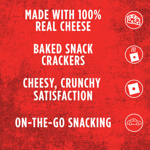 Cheez-It Original Cheese Crackers, Baked Snack Crackers, Single Serve, 2.2 oz