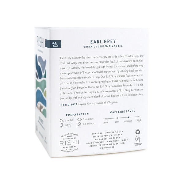 Rishi Tea & Botanicals Earl Grey, Tea Sachets